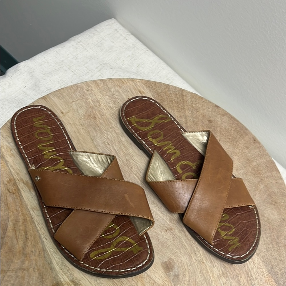 Sam Edelman Brown Slide Sandals
